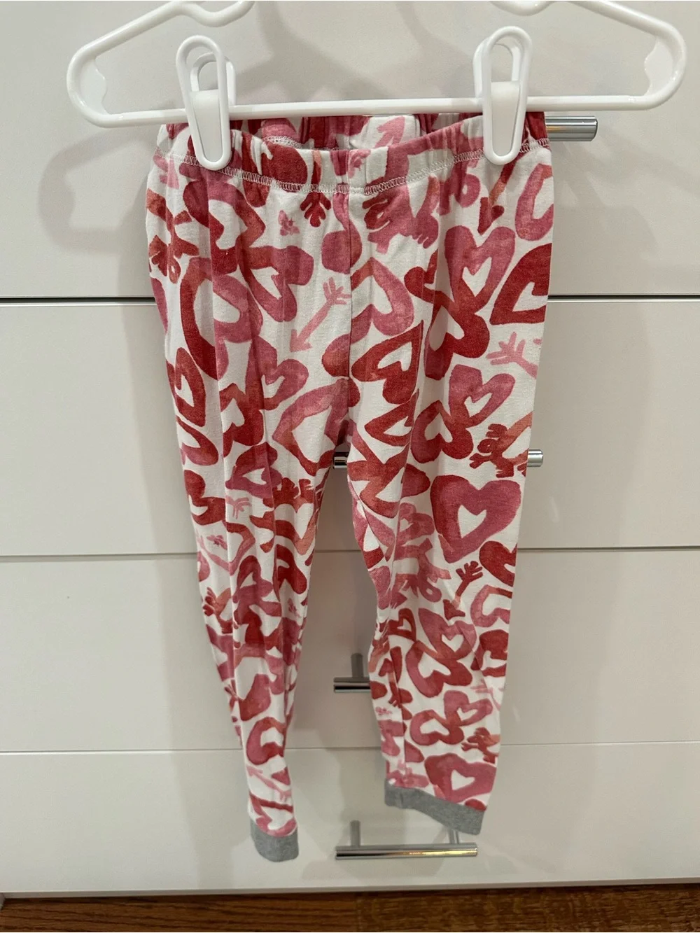 Children's Heart Print Pink Pajama Set - Burt's Bees Size 5T